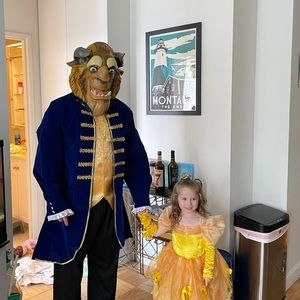 Men's Blue and Gold Costume Jacket